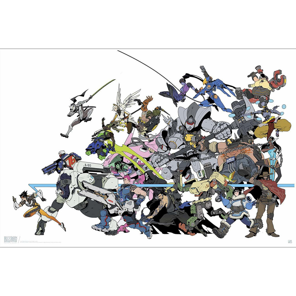 Постер Overwatch All Characters (91.5x61) ABYDCO444